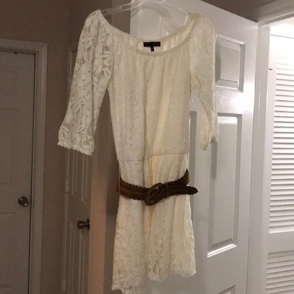 Off white short dress